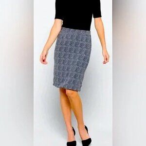 NWT Stitch Fix 41 Hawthorn Kora Knit Jacquard Pencil Skirt Size XS Petite PXS